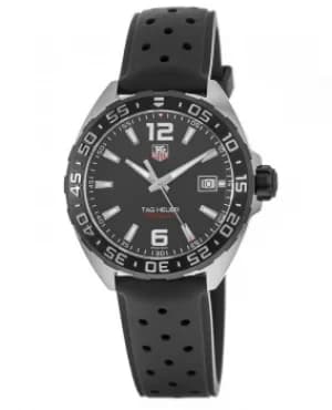 Tag Heuer Formula 1 Quartz Black Dial Black Rubber Strap Mens Watch WAZ1110.FT8023 WAZ1110.FT8023