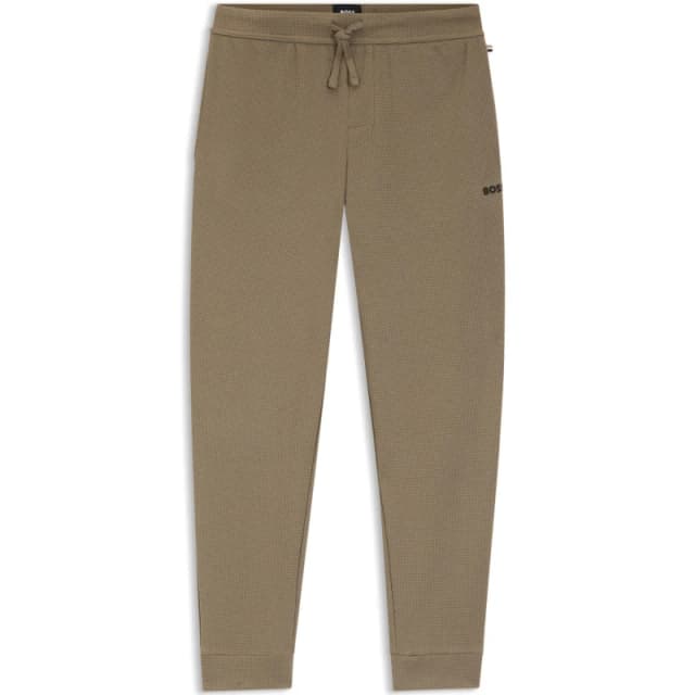 Boss Mens BW Waffle Jogging Bottoms Open Brown 245 male Medium
