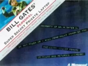Bill Gates personal super secret private laptop by Henry Beard