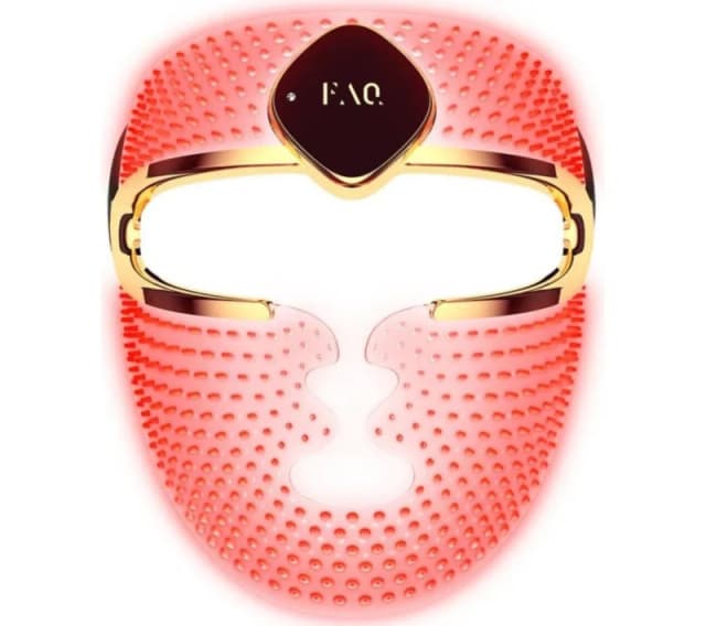 FOREO FAQ 202 Silicone LED Light Mask, Black,Gold 7640260120174
