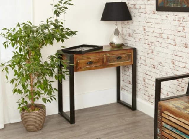 Baumhaus Urban Chic 2 Drawer Console Table
