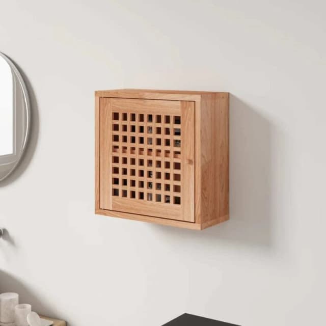 VIDAXL Wall Cabinet 42x18x42cm Solid Wood Walnut Vidaxl 8720287220480