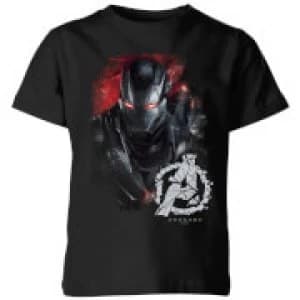 Avengers Endgame War Machine Brushed Kids T-Shirt - Black - 11-12 Years