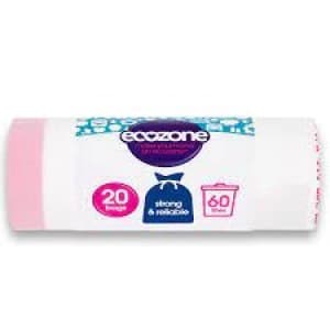 Ecozone Biodegradable Bin Liners 60L 30 Bags