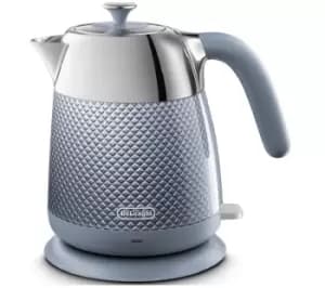 DeLonghiLuminosa KBL3001GY Jug Kettle - Grey & BlueSilver/Grey