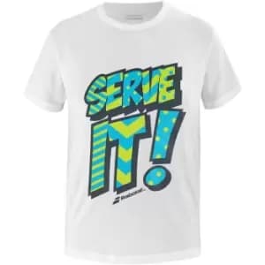 Babolat Excercise Message Tee - White