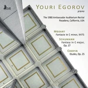 Youri Egorov The 1980 Ambassador Auditorium Recital by Wolfgang Amadeus Mozart CD Album