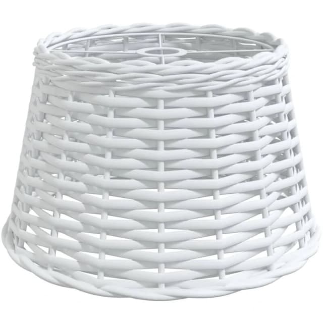 VIDAXL Ceiling Lamp Shade White Ø38x23cm Wicker vidaXL 8720845803414