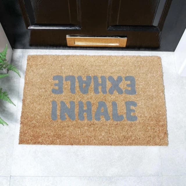 Artsy Doormats Inhale Exhale Doormat (60 X 40Cm)