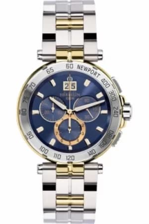 Mens Michel Herbelin Newport Chronograph Watch 36696/BT35