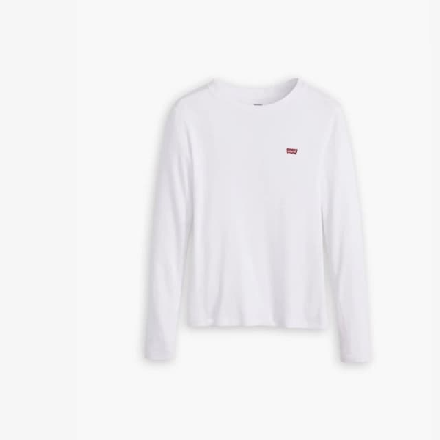 Levis Long Sleeve Baby T Shirt White female 16 (XL)