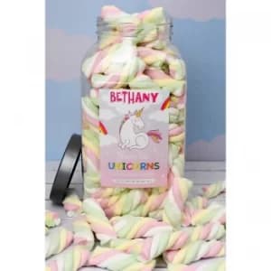 Personalised Giant Fluffy Unicorn Tails Jar