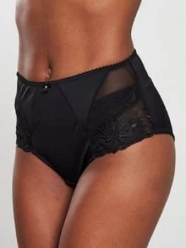 Pour Moi St Tropez High Waist Deep Brief - Black, Size 10, Women