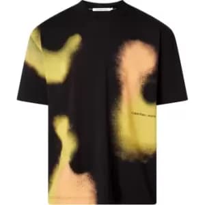 Calvin Klein Jeans Graphic Spray Print Tee - Black