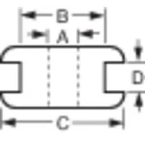 Cable grommet Terminal max. 12mm PVC Black