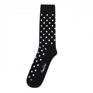 Happy Socks Polka Dot Socks - Black/White