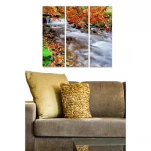 MDF85160390 Multicolor Decorative MDF Painting (3 Pieces)