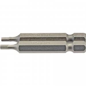 Draper Hex Screwdriver Bit Hex 2.5mm 50mm Pack of 2