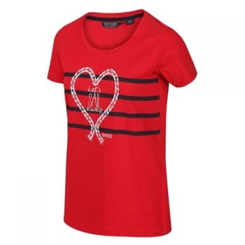 Regatta Filandra IV Graphic Print Organic T-Shirt - True Red