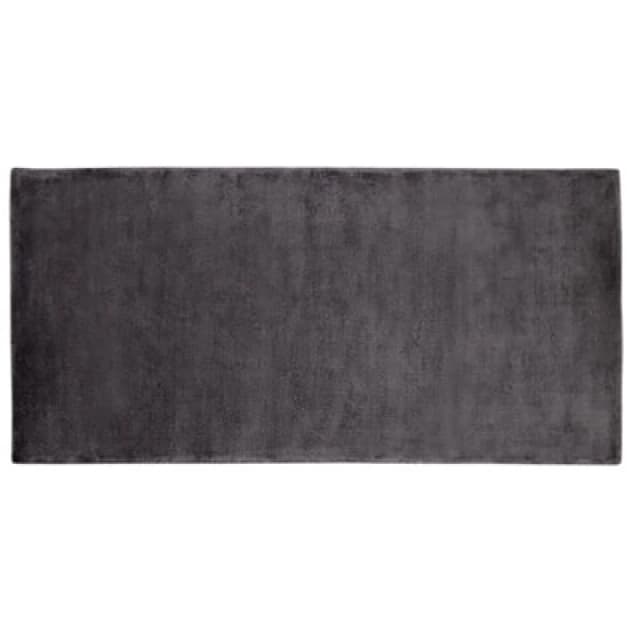 Beliani Rug Gesi Ii Dark Grey 80 X 150 Cm Viscose