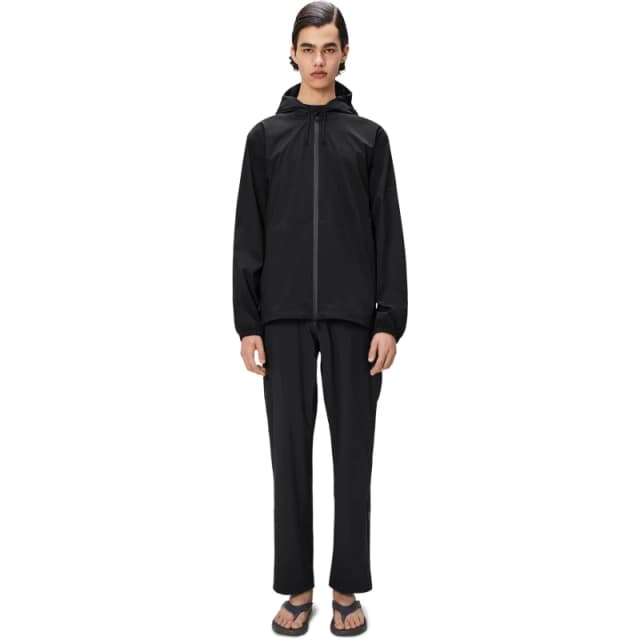 Rains Suva Waterproof Hardshell Pocket Jacket Black 01 unisex Small