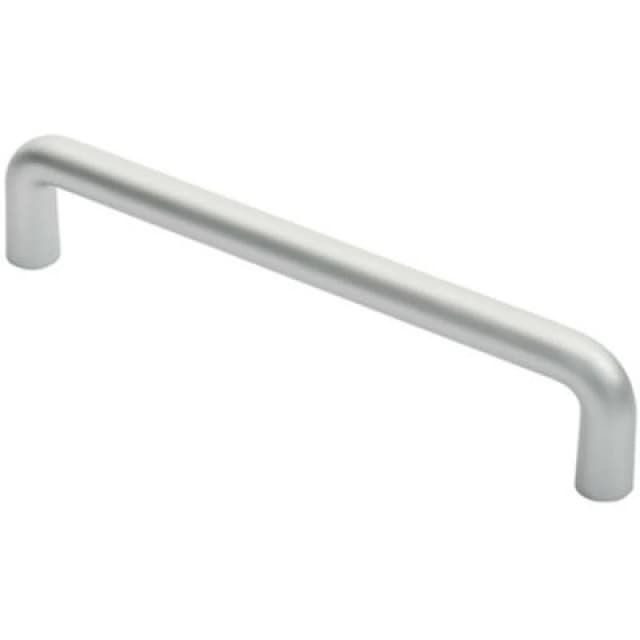 Loops Rounded D Shaped Bar Handle 300mm x 22mm Diameter Satin Anodised Aluminium Multi