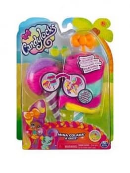 Candylocks Doll + Pet - Mina Colada 7.5Cm Scented Collctable Doll + Grizz Pet
