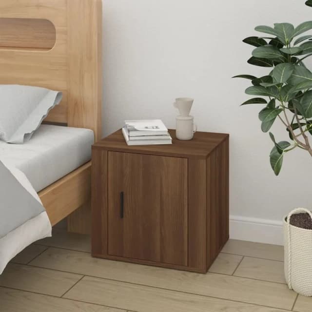 vidaXL Bedside Cabinet Brown Oak 50x39x47 cm, Brown 816702