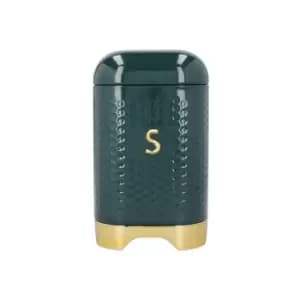 Textured Hunter Green Sugar Canister - Lovello