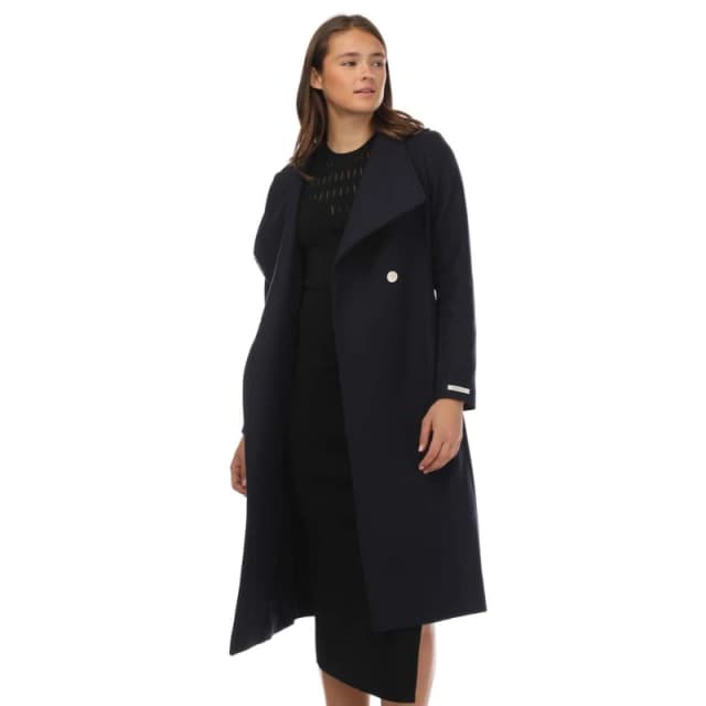 Ted Baker Rose Wool Wrap Coat - Blue Blue 6