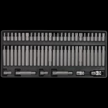 Sealey 60 Piece Screwdriver Bit Set in Module Tray