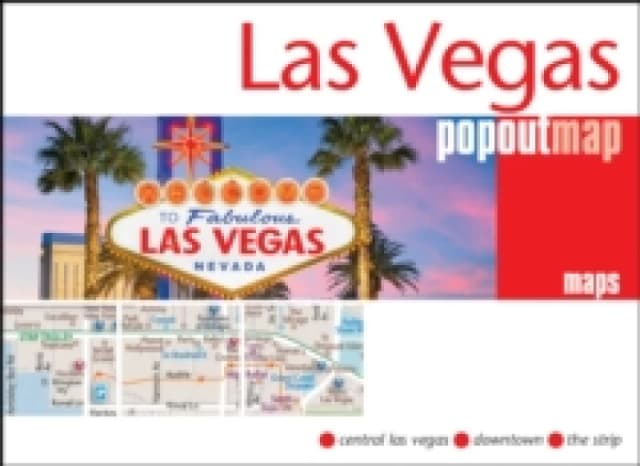 Las Vegas PopOut Map : Pocket size pop up city map of Las Vegas Sheet map, folded