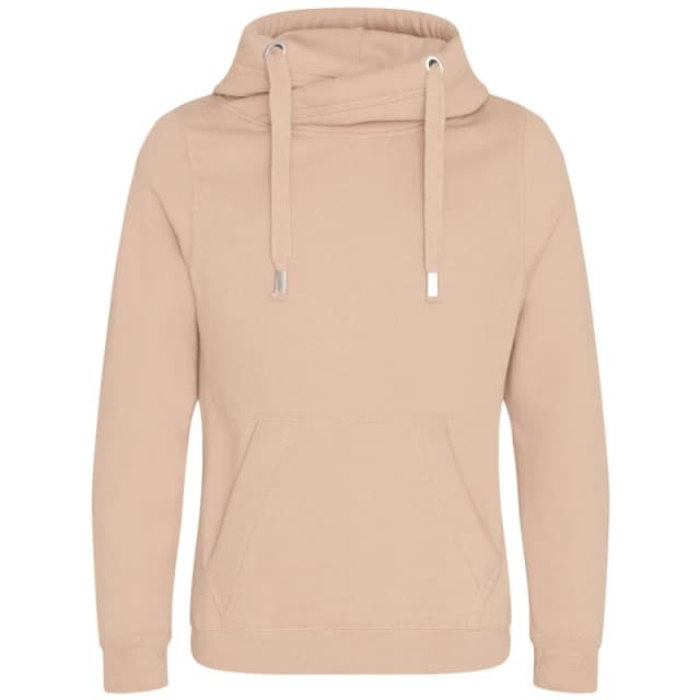 AWDis AWDis Men Cross Neck Hoodie in Nude Size: X-Small Nude XS Male 5059958506657