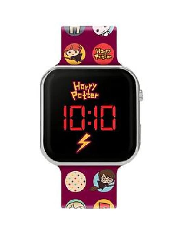 Disney Kids Harry Potter Printed Red Strap LED Digital Watch