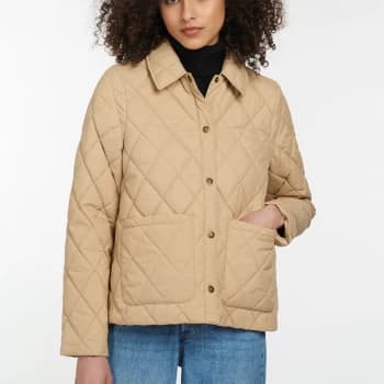 Barbour Womens Colliford Quilted Jacket - Dk Stone - UK 16