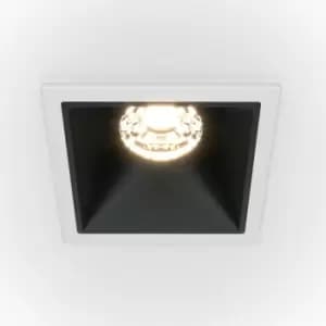 Maytoni Maytoni Alfa LED Square Dimmable Recessed Downlight White, Black, 500lm, 4000K
