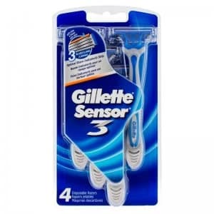 Gillette Sensor 3 Disposable Razor 4 Pack Razors