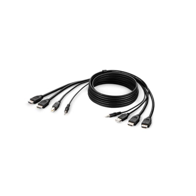 Belkin F1DN2CCBL-HH10t KVM cable Black 3m F1DN2CCBL-HH10T