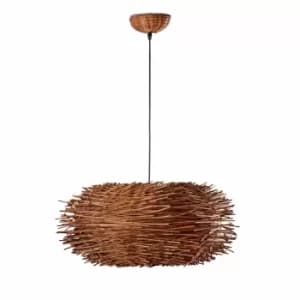 Nido 1 Light Ceiling Pendant Brown, E27