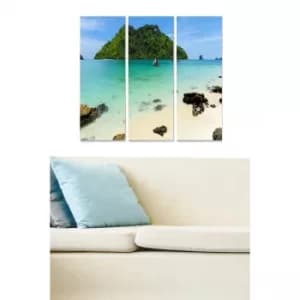 MDF62139628 Multicolor Decorative MDF Painting (3 Pieces)