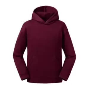 Russell Kids/Childrens Authentic Hooded Sweatshirt (13-14 Years) (Burgundy)