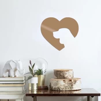 Dog - Copper Copper Decorative Metal Wall Accessory