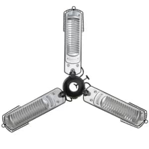 Zanussi ZPPTH1 2Kw Hanging Parasol Patio Heater - Black