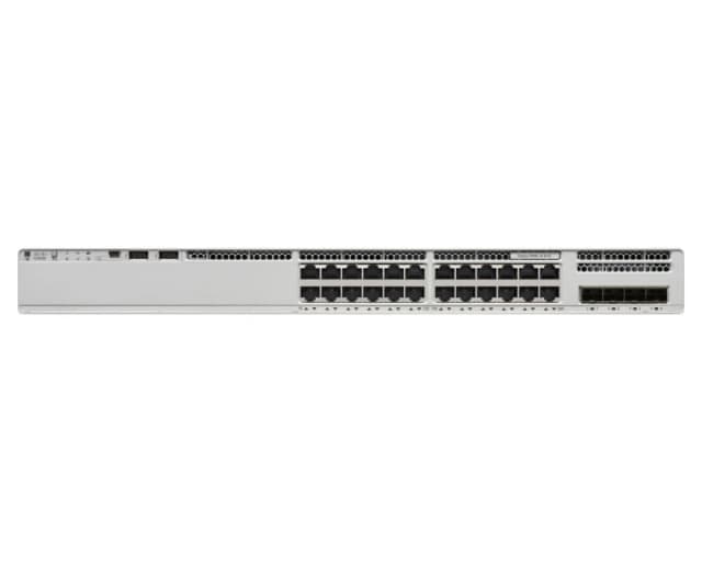 Cisco Catalyst 9200L - Network Advantage - switch - L3 - 24 x 10/100/1000 + 4 x 10 Gigabit SFP+ (uplink) - rack-mountabl C9200L-24T-4X-A