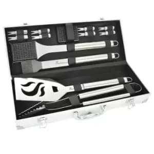 Landmann Stainless Steel Tool Set in Case 13pk - Garden & Outdoor