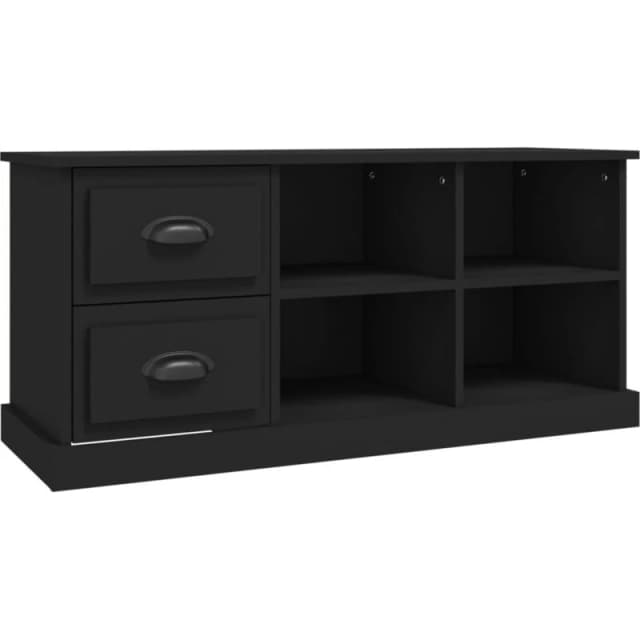 VIDAXL TV Cabinet Black 102x35.5x47.5cm Engineered Wood Vidaxl 8720845790677