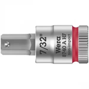 Wera 05003387001 8740 A HF Zyklop In-Hex 1/4" Bit-Socket 7/32" x 28mm
