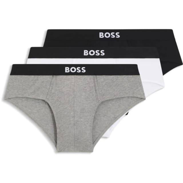 Boss 3 Pack of Logo Briefs Various male L