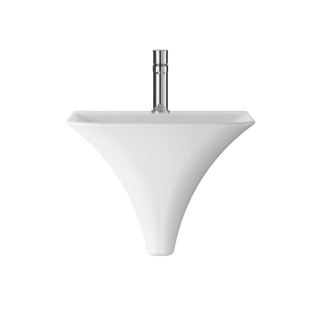 Balterley Wall Hung 1 Tap Hole Ceramic Basin 460mm White