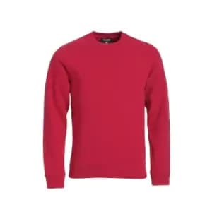 Clique Unisex Adult Classic Plain Round Neck Sweatshirt (XS) (Red)